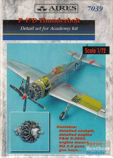 ARS7039 1:72 Aires P-47D Thunderbolt Detail Set (ACA kit) #7039