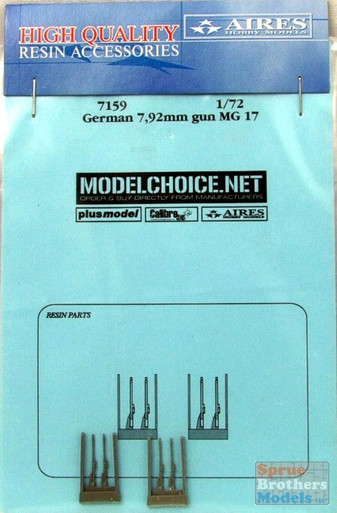 ARS7159 1:72 Aires German 7.92mm MG 17 Machine Guns Set #7159