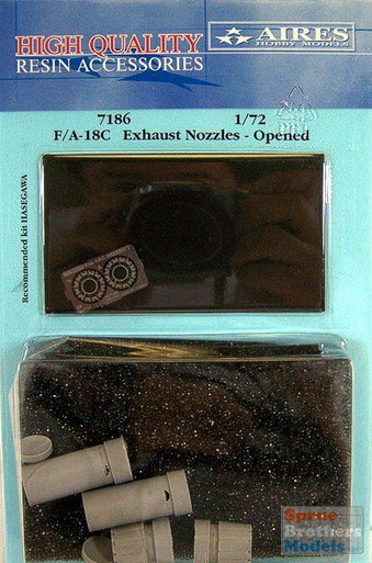 ARS7186 1:72 Aires F-18C Hornet Exhaust Nozzles Opened Set (HAS kit) #7186
