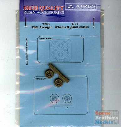 ARS7208 1:72 Aires TBM Avenger Wheel & Paint Mask Set (HAS kit) #7208