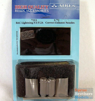 ARS7213 1:72 Aires BAC Lightning F6/F2A Correct Exhaust Nozzles (TRP kit) #7213