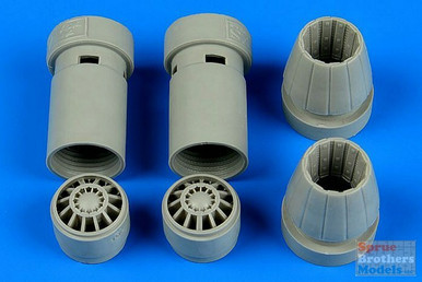 ARS7327 1:72 Aires F-18E F-18F Super Hornet Exhaust Nozzles - Opened (HAS kit)