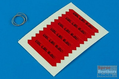 ARSAB320011 1:32 AeroBonus IDF Remove Before Flight Flags (black lettering) #320011