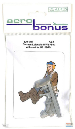 ARSAB320140 1:32 AeroBonus German Luftwaffe WW2 Pilot with Seat for Bf 109G/K