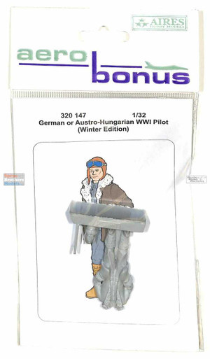 ARSAB320147 1:32 AeroBonus German or Austro-Hungarian WWI Pilot Figure (Winter)