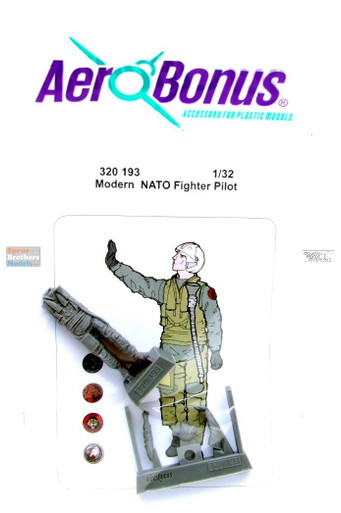 ARSAB320193 1:32 AeroBonus Modern NATO Fighter Pilot Figure #1