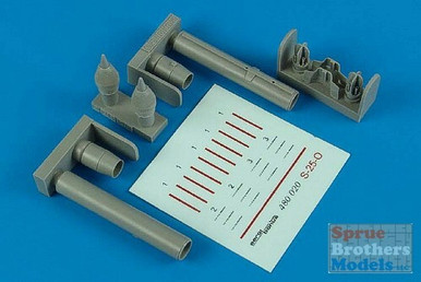 ARSAB480020 1:48 AeroBonus S-25-O Air To Ground Rocket Set #480020