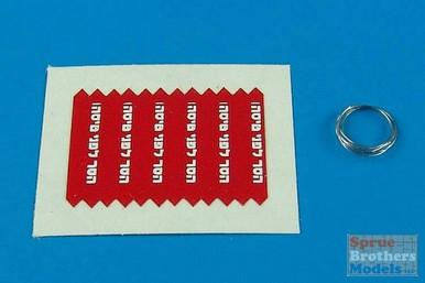 ARSAB480030 1:48 AeroBonus IDF Remove Before Flight Flags - White Lettering #480030