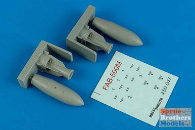 ARSAB480041 1:48 AeroBonus FAB-500M Russian Bombs (2 bombs)