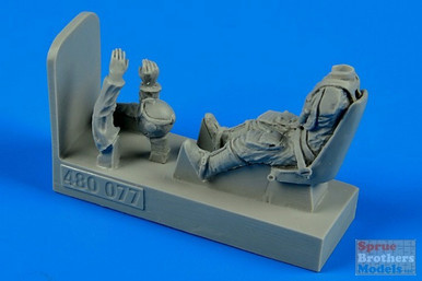 ARSAB480077 1:48 AeroBonus German WW2 Luftwaffe Pilot with Seat for Bf 109E