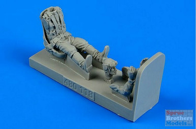 ARSAB480118 1:48 AeroBonus Russian Fighter Pilot WW2 with Seat for La-5/La-7