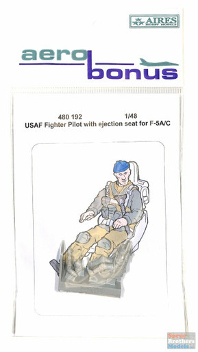 ARSAB480192 1:48 AeroBonus USAF Fighter Pilot with Ejection Seat for F-5A F-5C Freedom Fighter