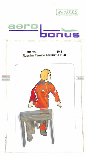 ARSAB480238 1:48 AeroBonus Russian Female Aerobatic Pilot Figure