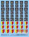 ART35315 1:35 Archer Transfers British 25th Division AoS and Formation Signs #35315