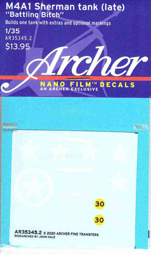 ART35345 1:35 Archer - M4A1 Late Sherman "Battling Bitch"