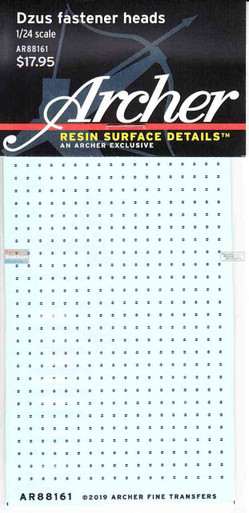 ART88161 1:24 Archer - Dzus Fastener Heads