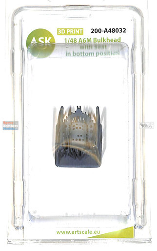 ASKA48032 1:48 ASK/Art Scale A6M Zero Bulkhead with Seat in Bottom Position (EDU kit)