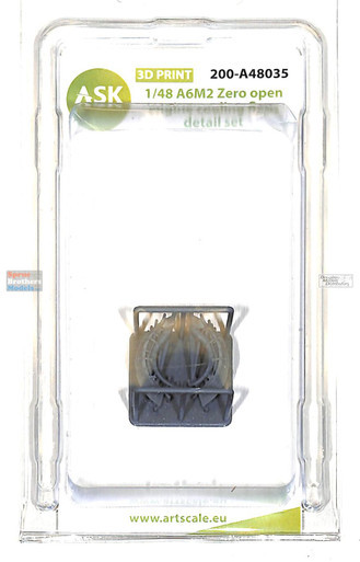 ASKA48035 1:48 ASK/Art Scale A6M2 Zero Open Engine Cooling Flaps Detail Set (EDU kit)