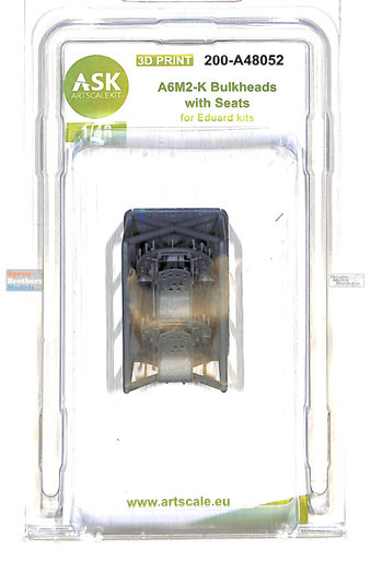 ASKA48052 1:48 ASK/Art Scale A6M2-K Zero Bulkhead with Seats (EDU kit)