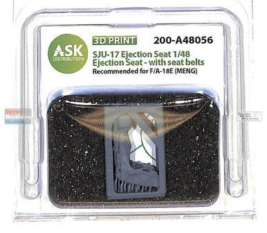 ASKA48056 1:48 ASK/Art Scale SJU-17 Ejection Seat with Seatbelts for F-18E Super Hornet (MNG kit)