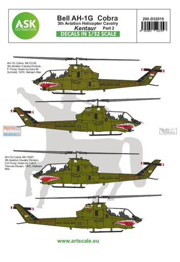 ASKD32019 1:32 ASK/Art Scale Decals - AH-1G Cobra Kentaur Part 2