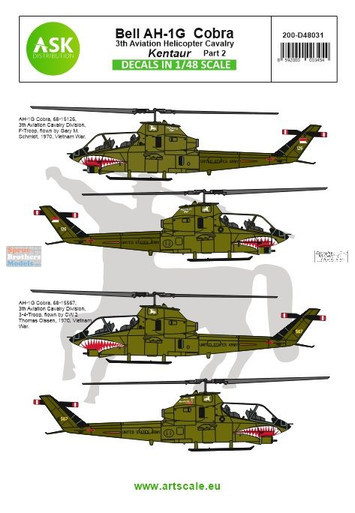 ASKD48031 1:48 ASK/Art Scale Decals - AH-1G Cobra 3rd AHC Kentaur Part 2
