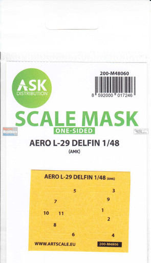 ASKM48060 1:48 ASK/Art Scale Mask - L-29 Delfin (AMK kit)