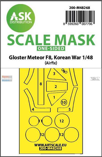 ASKM48268 1:48 ASK/Art Scale Mask - Meteor F.8 Korean War (AFX kit)