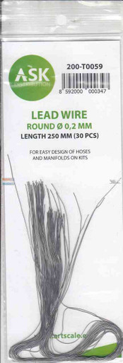 ASKT0059 ASK/Art Scale - Lead Wire 0.2mm x 250mm (30pcs)