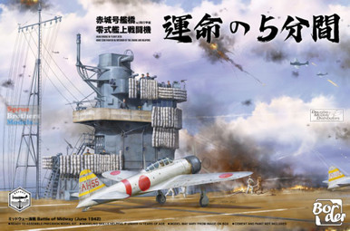 BDMBSF002 1:35 Border Model A6M2 Zero + Akagi Bridge with Flight Deck