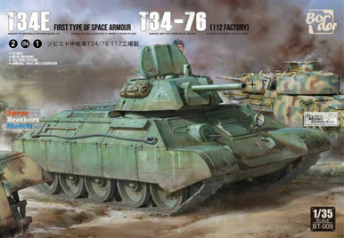 BDMBT009 1:35 Border Model T34E First Type Spaced Armour T-34/76 (112 Factory) [2in1]