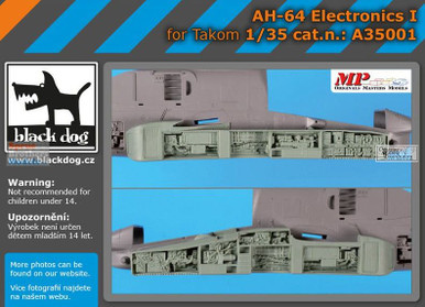 BLDA35001A 1:35 Black Dog AH-64 Apache Electronics Set 1 (TAK kit)