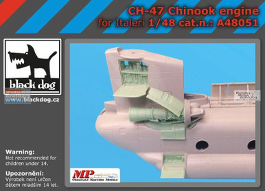 BLDA48051A 1:48 Black Dog CH-47 Chinook Engine (ITA kit)