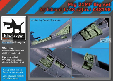 BLDA48198A 1:48 Black Dog MiG-21MF Fishbed Big Set (EDU kit)