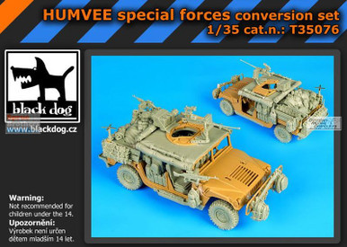 BLDT35076T 1:35 Black Dog Humvee Special Forces Conversion Set (TAM kit)