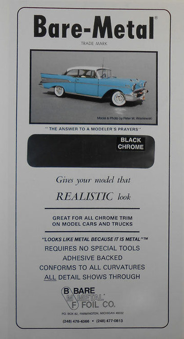BMF007 Bare Metal Foil - Black Chrome #007