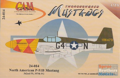 CAM24014 1:24 CAM Decals P-51B Mustang 362FS/357FG