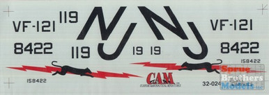 CAM32024 1:32 CAM Decals - F-4B Phantom II VF-121 Pacemakers