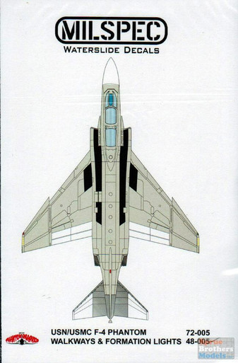 CAMMS48005 1:48 MilSpec Decals - USN/USMC F-4 Phantom II Walkways & Formation Lights