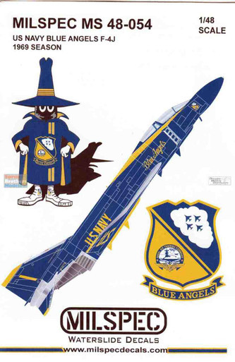 CAMMS48054 1:48 MilSpec Decals - US Navy Blue Angels F-4J Phantom II 1969 Season