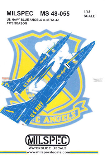 CAMMS48055 1:48 MilSpec Decals - A-4F TA-4J Skyhawk US Navy Blue Angels 1978