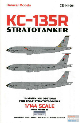 CARCD144001 1:144 Caracal Models Decals - KC-135R Stratotanker