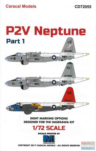 CARCD72055 1:72 Caracal Models Decals - P2V Neptune Part 1