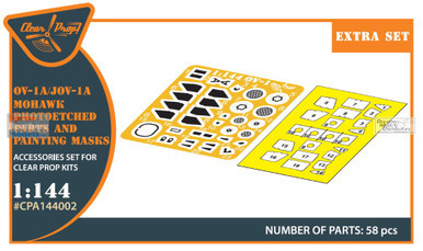CLPCPA144002A 1:144 Clear Prop Models OV-1A JOV-1A Mohawk PE Parts & Paint Mask (CLP kit)