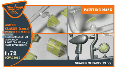 CLPCPA72052A 1:72 Clear Prop Models A5M2b Claude Early Painting Mask (CLP kit)
