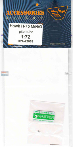 CLPCPA72058A 1:72 Clear Prop Models Hawk H-75M/N/O PE Pitot Tube Set (CLP kit)