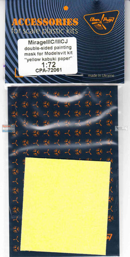 CLPCPA72061A 1:72 Clear Prop Models Mirage IIIC/CJ Paint Mask Set (MDV kit)