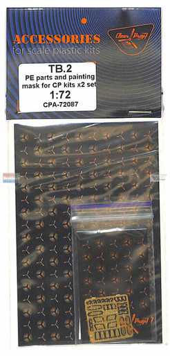 CLPCPA72087A 1:72 Clear Prop Models TB.2 UAV PE Parts & Paint Mask [2 sets] (CLP kit)