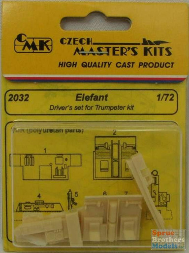 CMK2032 1:72 CMK Elefant Driver's Set (TRP kit)