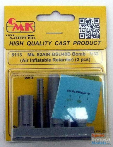 CMK5113 1:32 CMK Mk.82AIR BSU49B 500lb Bomb Set [Air Inflatable Retarder] (2 pcs)